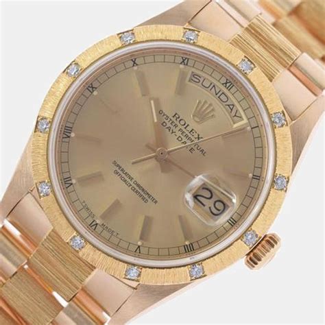 rolex 40mm president 18k yellow gold diamond 29.5 ct|Rolex jewelers california.